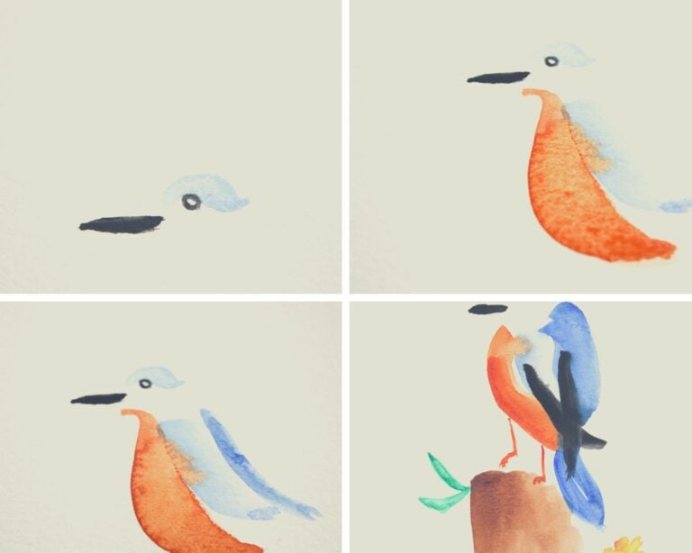 How To Paint A Bird With Watercolor in 7 Easy Steps