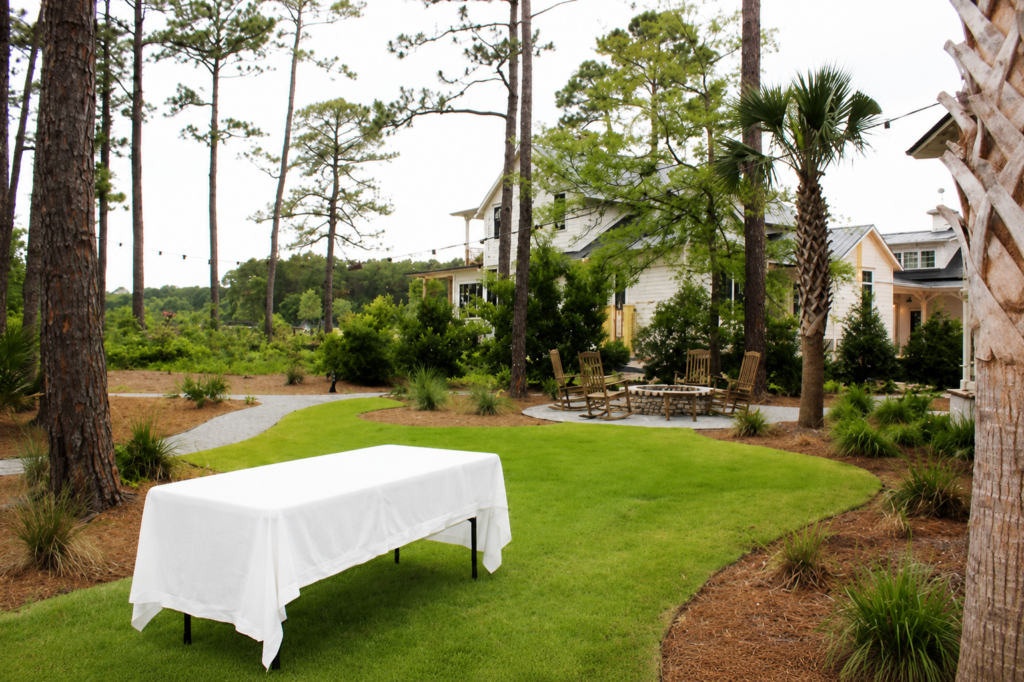 empty table Outdoor July 4th BBQ Ideas