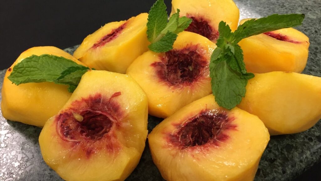 peaches peeled