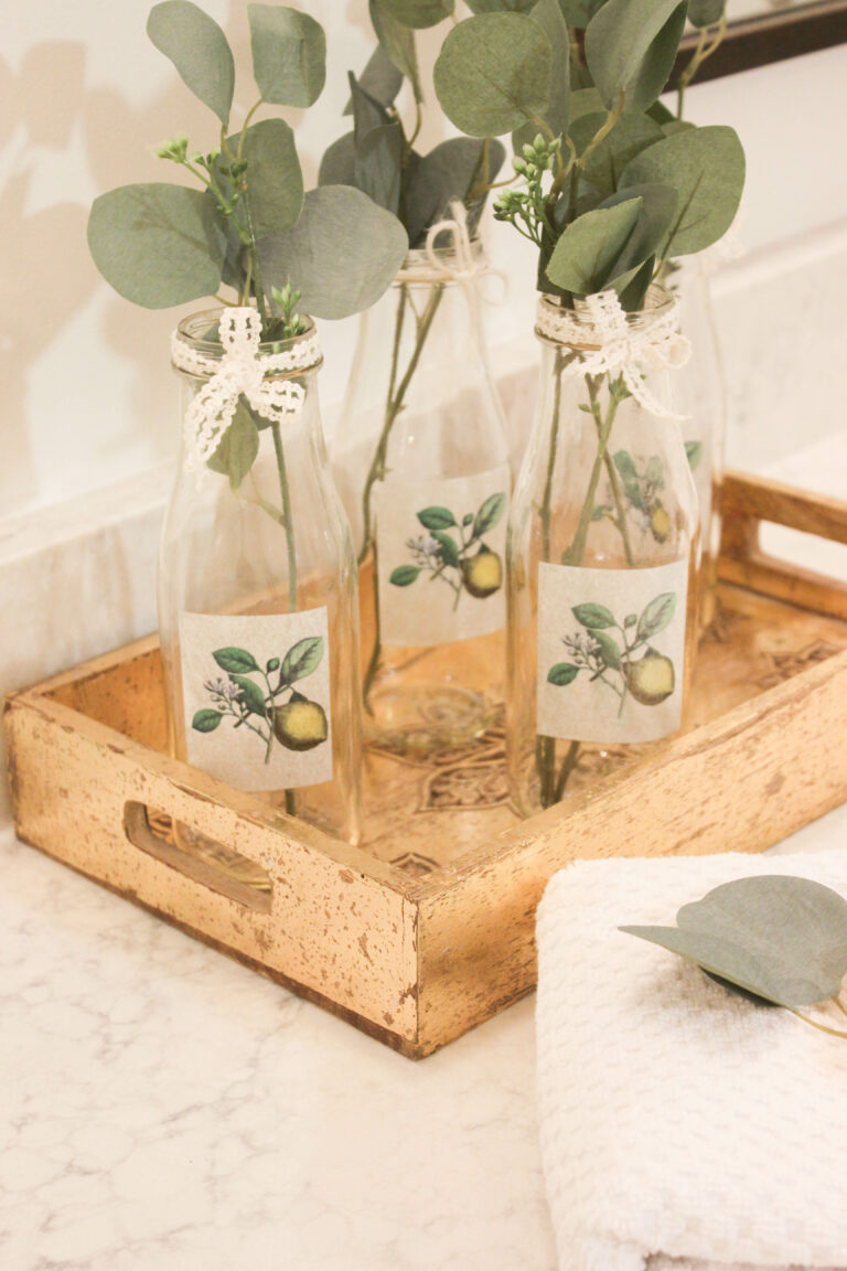 DIY Recycle Starbucks Bottle Vintage Makeover