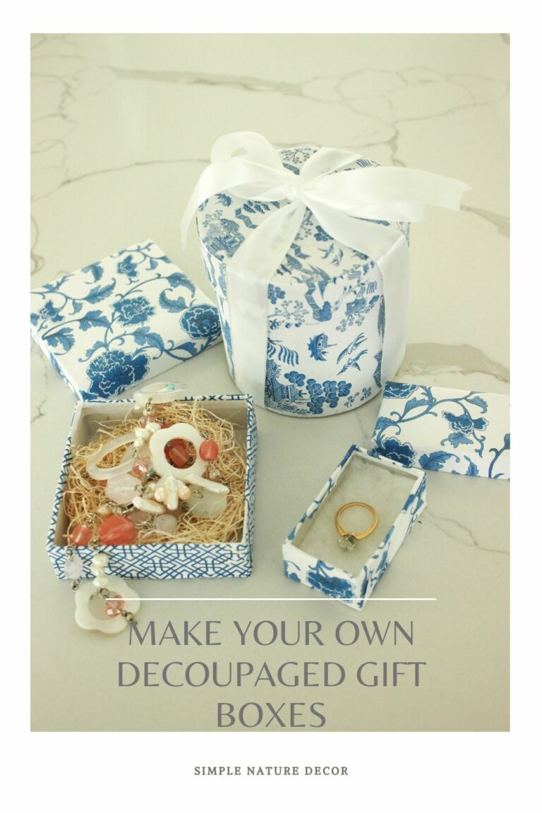How To Make Your Own Decoupaged Gift Boxes With Chinoiserie Paper