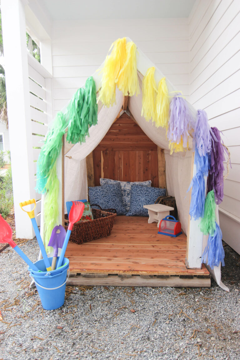 How To Make The Cutest Outdoor Cedar Playhouse
