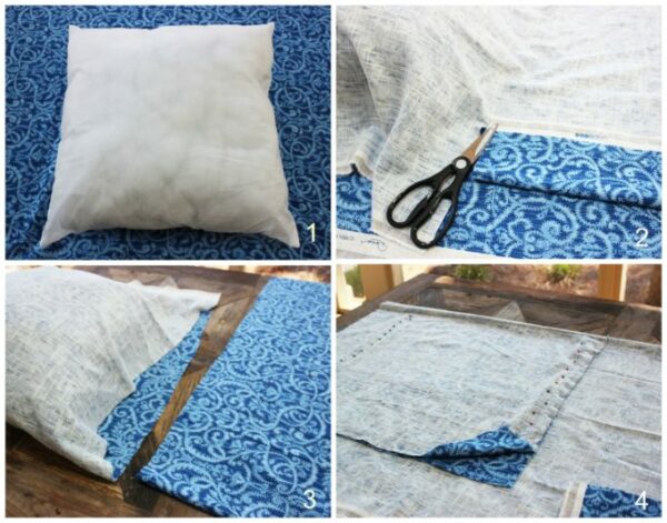 steps to making pillows: How To Make Mediterranean Decorative Pillows In 6 Easy Steps