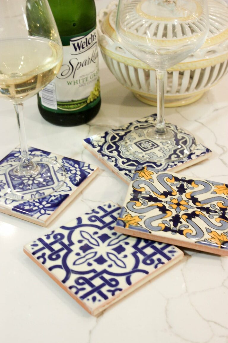 Handmade Mediterranean Style Coasters In Mix Pattern