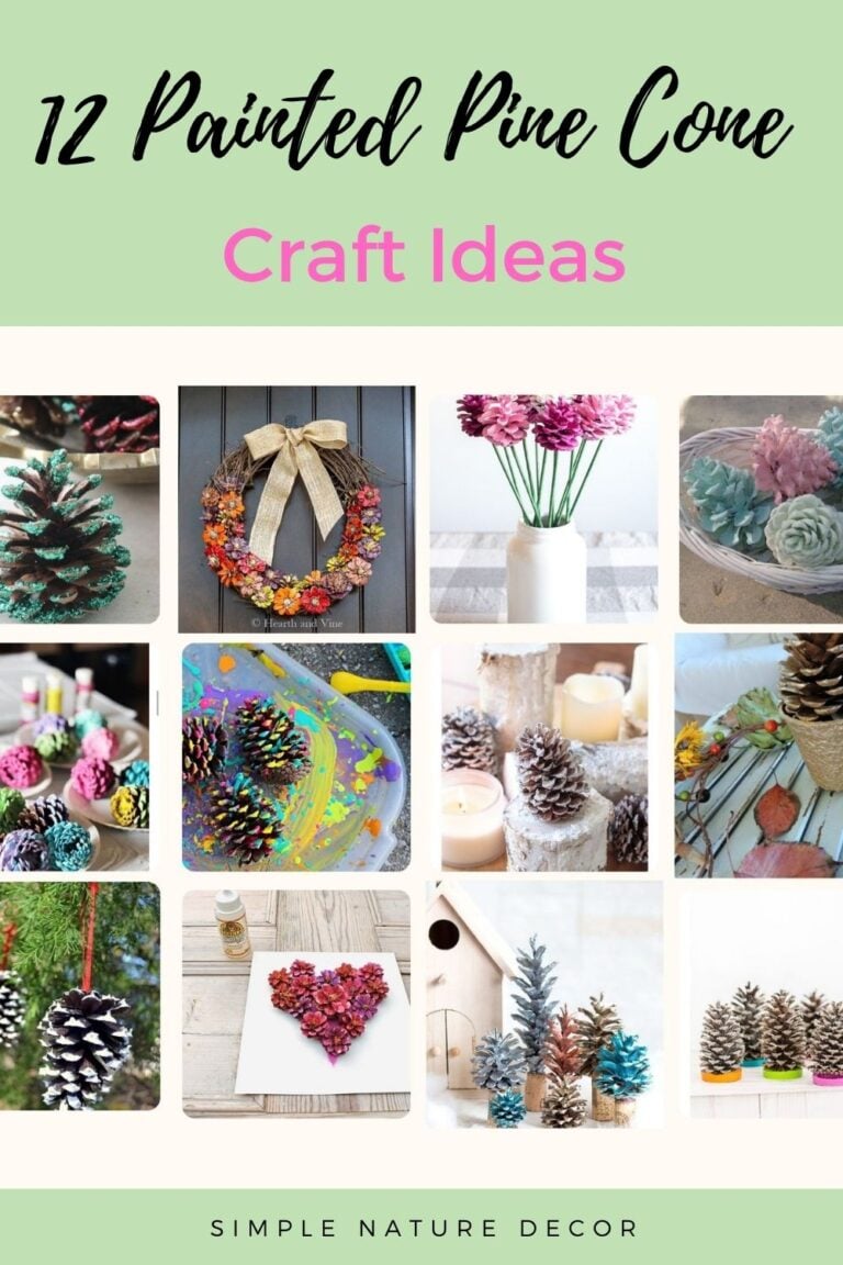 12 Painted Pine Cone Craft Ideas To Do This Winter