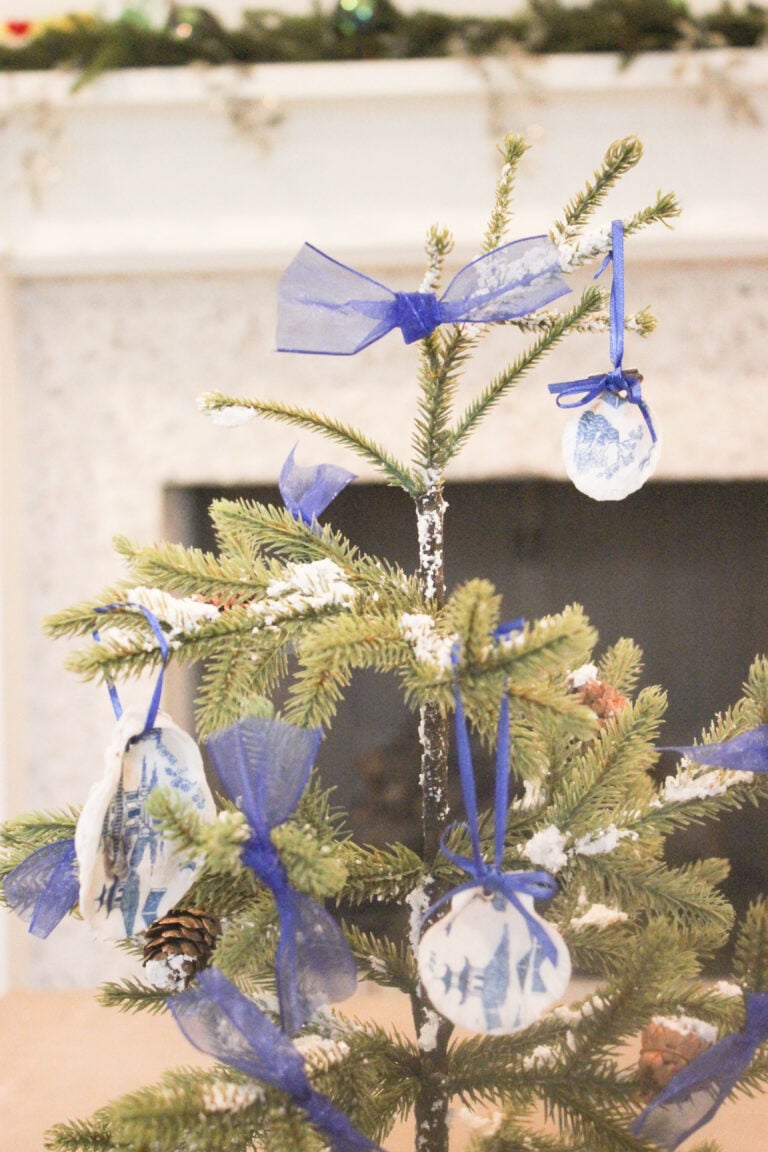 How To Decoupage Seashell Christmas Ornaments