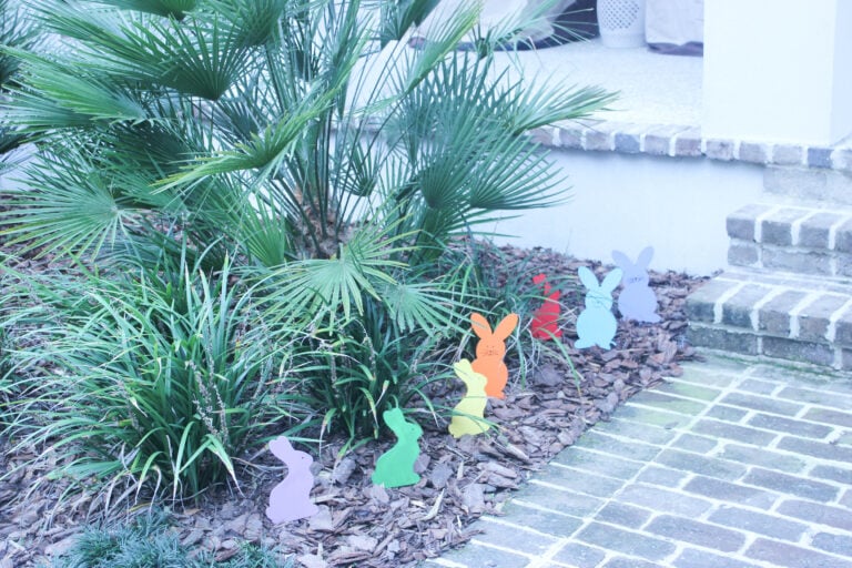 DIY Easter Bunny Wooden Garden Stakes