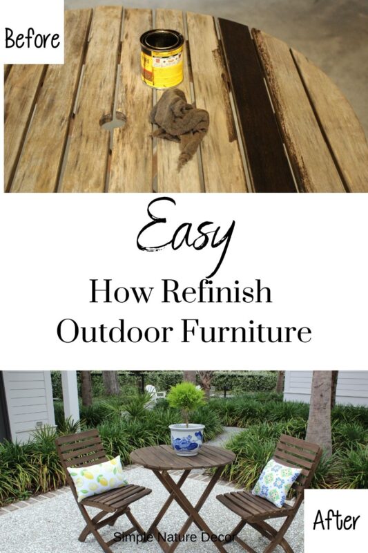 How To Refinish Outdoor Wood Furniture In Easy Steps