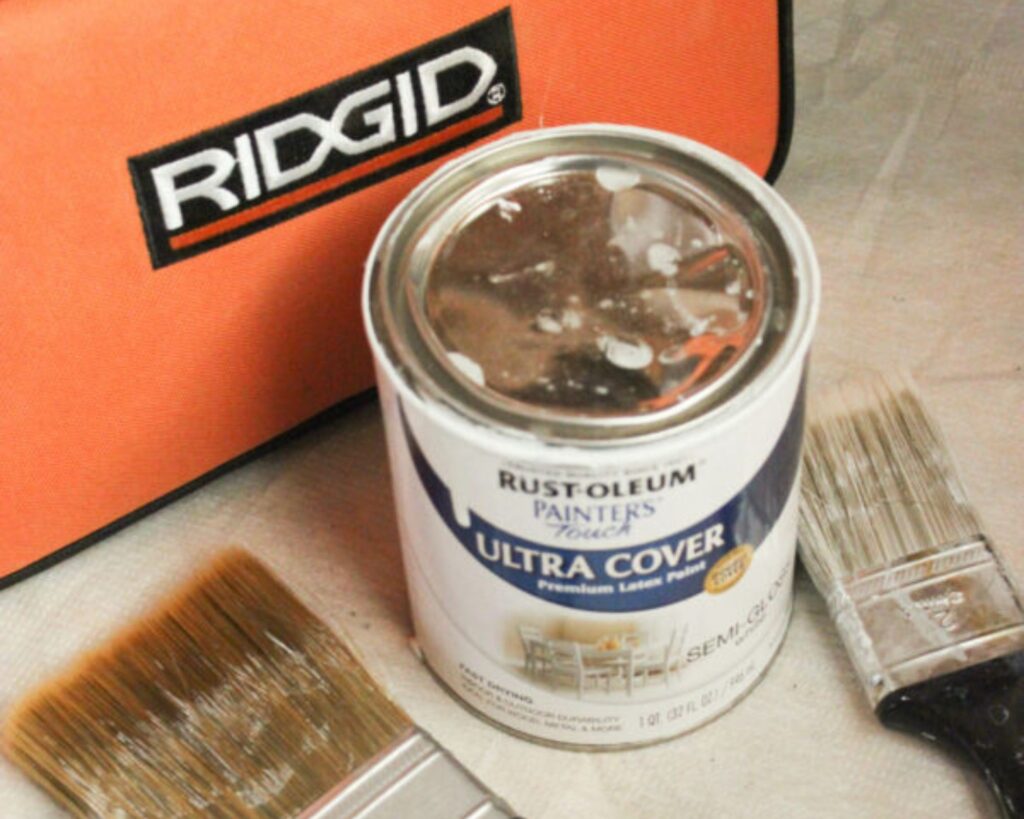Supples for painting dresser