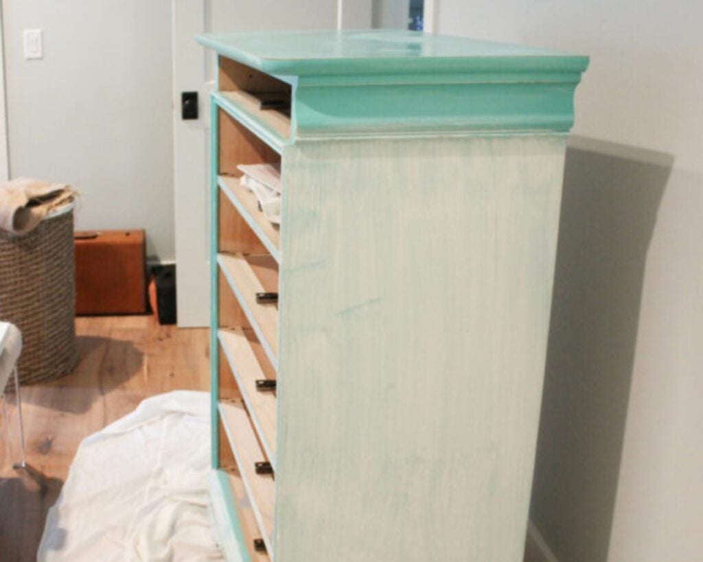 Applying primer to dresser