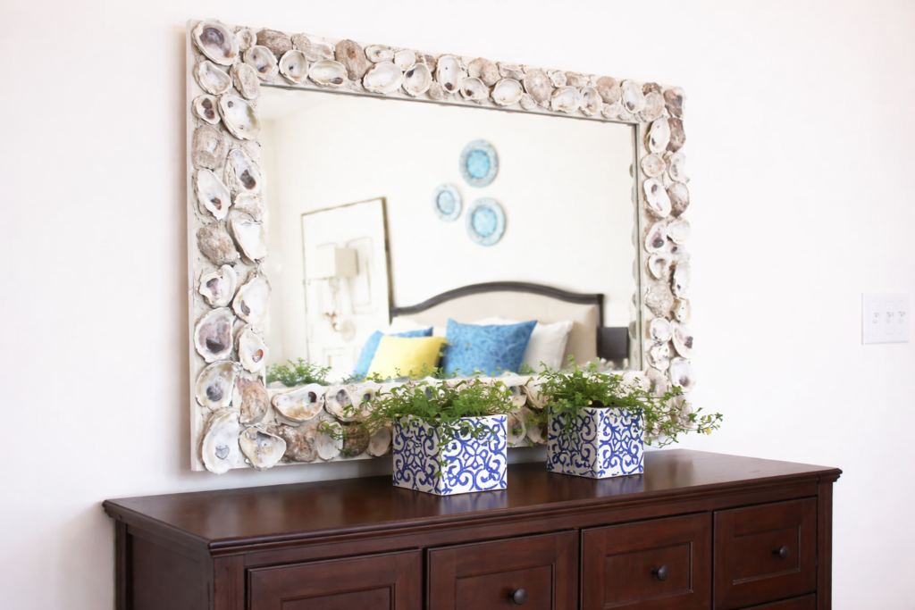 oyster shell mirror