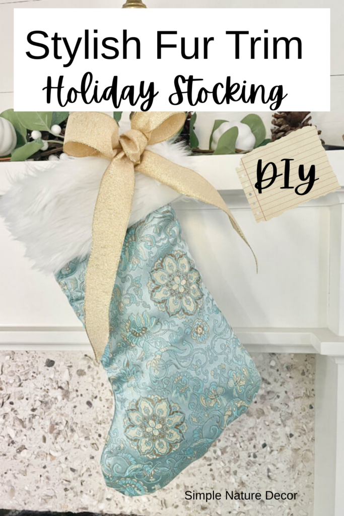 Fur Trim Holiday Stockings
