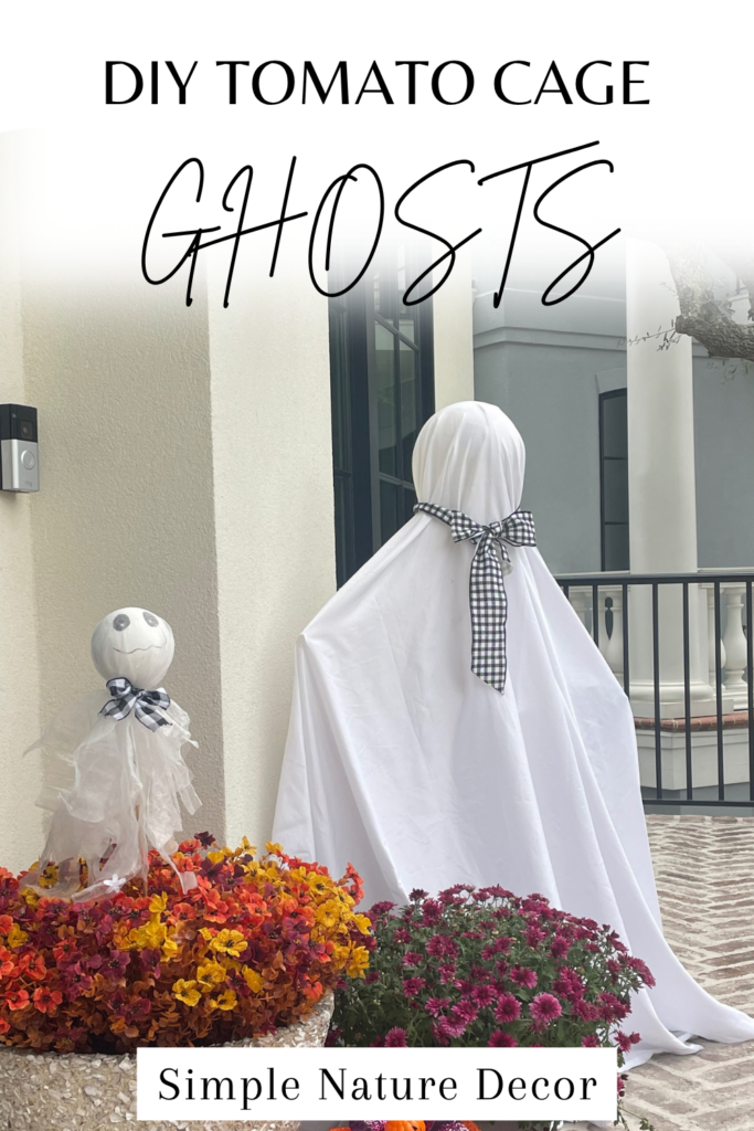 DIY tomato cage ghost