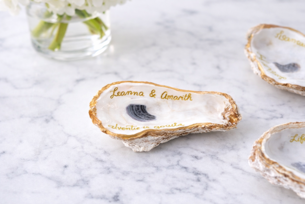 oyster shell jewelry dish