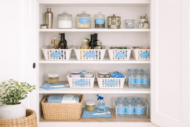 Easy Closet Storage Using Dollar Finds