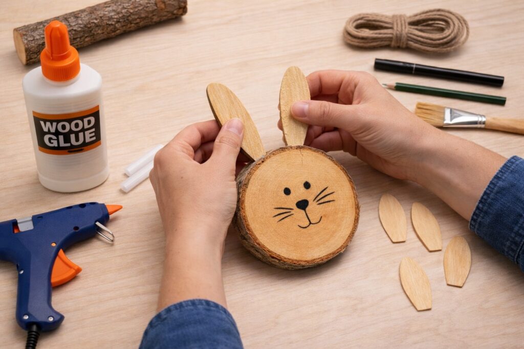 supplies for wood bunnies