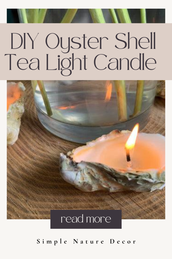 How to Make an Oyster Shell Tea Light Candle